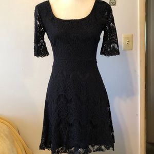 Lace black dress